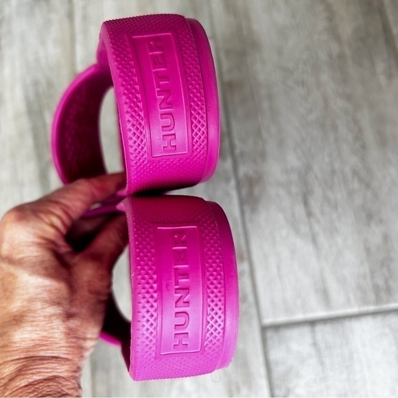 Hunter Original Lightweight Moulded Slide Sandals Fuchsia Pink - Picture 4 of 7